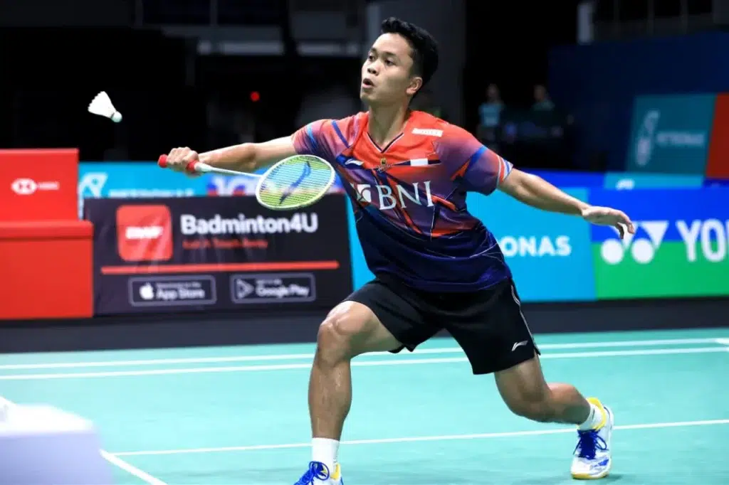 Anthony Ginting Hadapi Anders Antonsen di Final Singapore Open 2023/PBSI