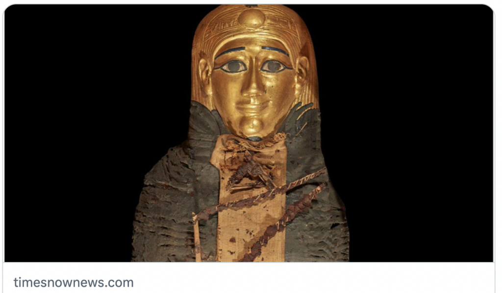Mumi tertua di temukan di Saqqara/Twitter @TimesNow