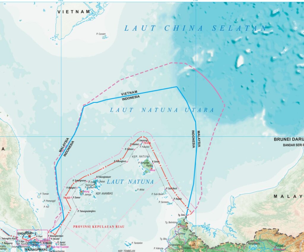 Map North Natuna Sea