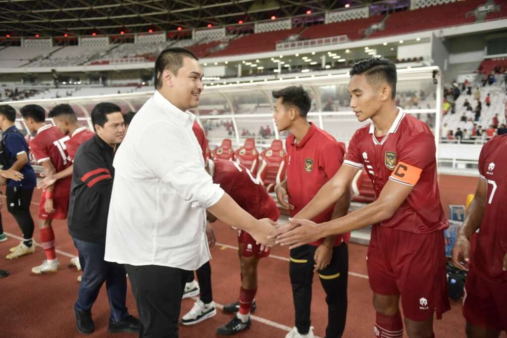 Menpora Hadiri Pertandingan Uji Coba U-22 Indonesia vs Lebanon