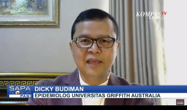Epidemiolog Dicky Budiman Sebut Flu Babi Tidak Menular ke Manusia/Screenshot KompasTV