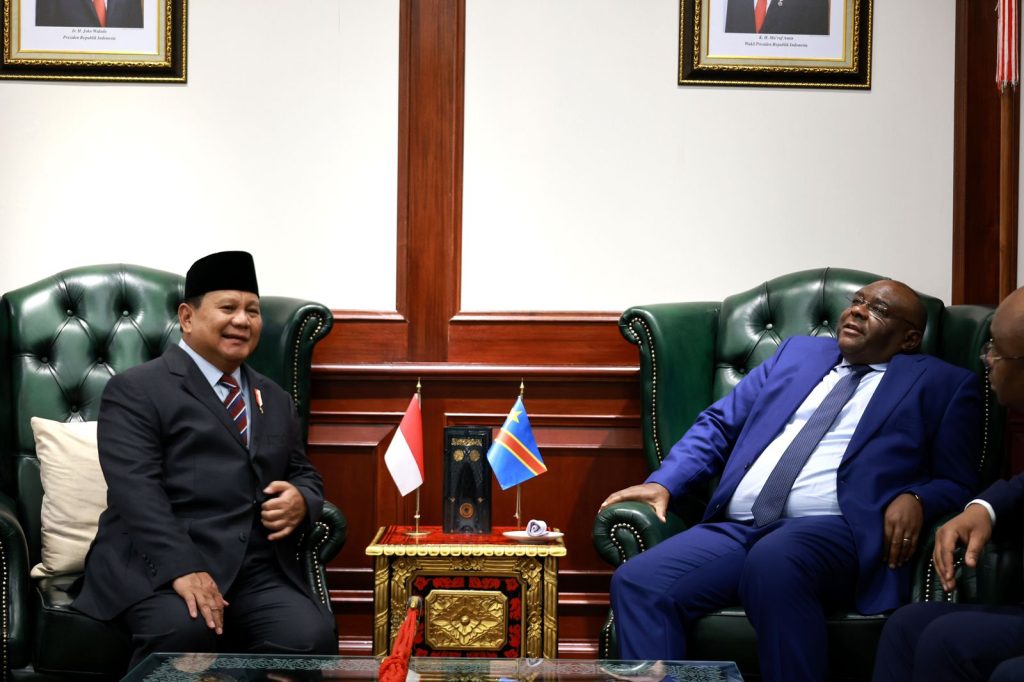 Menhan Prabowo bertemu Menhan Kongo, Bahas Produk Senjata RI/Kemenhan
