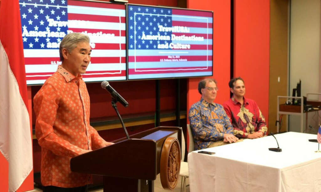 Duta Besar Amerika Serikat untuk Indonesia Sung Y. Kim meluncurkan program “TravelUSA: American Destinations and Culture”